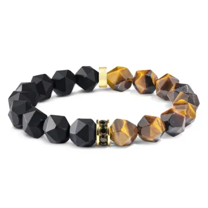Onyx & Tiger Eye Bracelet