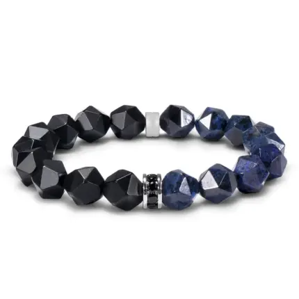 Poseidon Onyx & Dumortierite Bracelet