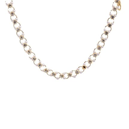 Gold beaded necklace