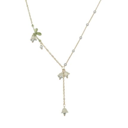 White lily of the valley necklace