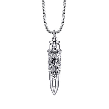 Warrior's Crown Bullet Necklace