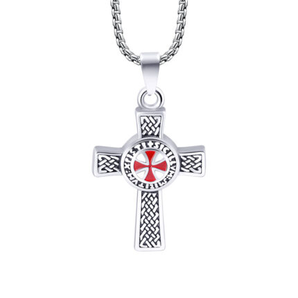 Templar Celtic Cross Necklace
